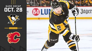 GAME RECAP: Penguins vs. Flames (10.28.21) | 90s Theme Night