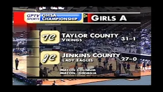 GHSA 1A Girls Final: Taylor County vs. Jenkins County - March 9, 2003