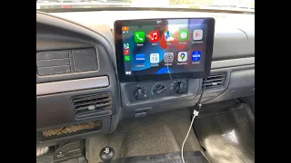 Installing a Stiflix 9" touch screen single din car stereo in a 1992 Ford F250