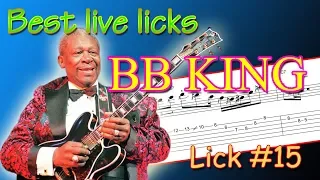 BB King - best live blues licks #15 (guitar-lesson)