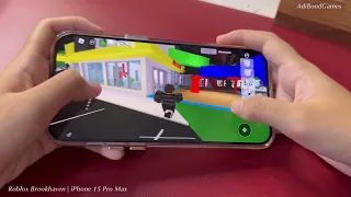 Roblox Brookhaven on iPhone 15 Pro Max