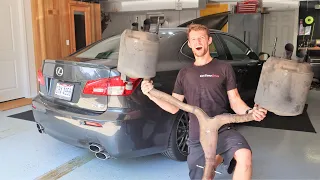 This Is How the Lexus ISF Should Have Sounded From the Factory - Muffler Delete