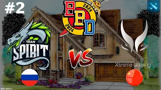 СУМАСШЕДШИЙ МАТЧ ДНЯ! | Spirit vs Xtreme Gaming #2 (BO2) BetBoom DACHA 2024