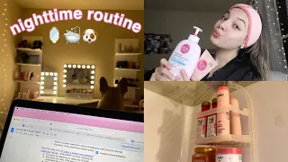 NIGHTIME ROUTINE🪞🛁🐶|| puppy care, cleaning, chit chat!