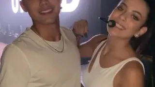 Sabina and Bailey in a video of Bailey's dad on Instagram in Brazil - November 30, 2019