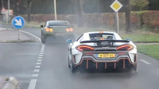 Supercars Accelerating and Powerslides in rain! M5, Gallardo, 600LT, GTR Spec-V, RS6 C8, M4, Turbo S