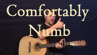 Comfortably Numb (Pink Floyd) Guitar Lesson Easy Strum Chord How to Play Tutorial