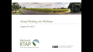 National RTAP 101 Webinar Series: Grant Writing