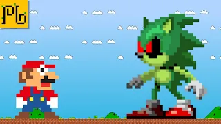 Mario vs the Giant Zombie Sonic Maze(Mario Cartoon Animation)