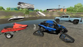 Huge storm floods RV park full of campers | Farming Simulator 22