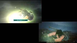 Rush Assault Side By Side Comparison - OG PSP version VS. Reunion - Crisis Core Final Fantasy VII