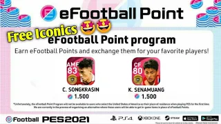 100% Free Iconics 🤩! Thailand Iconics For Free!!! PES 21 Mobile