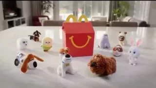 4 The Secret Life of Pets Movie McDonalds Happy Meal Toys Commercials - Kids Toys Play Set 2016