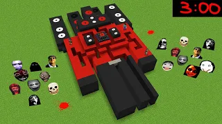Survival Titan Speaker Man Maze House With 100 Nextbots in Minecraft - Gameplay - Coffin Meme