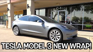 Tesla Model 3 Wrapped in New Color! | EVS Vlog