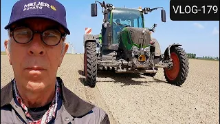 FARMVLOG #179 aardappel ruggen frezen, greppels maken, uien schoffelen