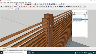 Забор жалюзи из дерева от компании Domilionn