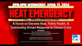 HEAT EMERGENCY: A Forum on Extreme Heat, Public Health, and Community Response