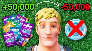 I Made & Spent 50,000 VBucks In 50 Hours