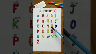 Learn the Italian alphabet!