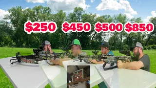 Crossbow Comparison: $250 vs $450 vs $500 vs $850