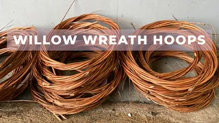 How I Make Willow Hoops | Willow Wreath Base | willow weaving | foam free technique |
