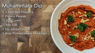 Muhammara Dip - Roasted red peppers, Fresno pepper and chopped walnuts