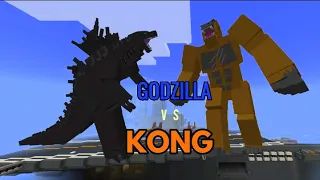 Godzilla vs Kong (Trailer- Minecraft)
