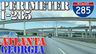 I-285 Inner - The Perimeter - FULL Loop ALL Exits - Atlanta - Georgia - 4K Highway Drive