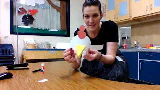 Chicken Hat Craft with Mrs. Duckett 4/30