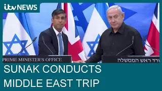 'The UK stands with you': Sunak backs Israel after meeting Netanyahu | ITV News