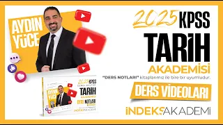 50- 2024 KPSS  Tarih - Kurtuluş Savaşı Hazırlık Dönemi - IV - | Aydın Yüce