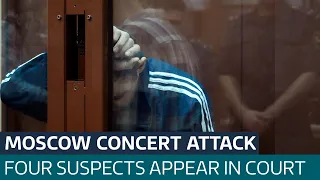 Russian court charges four men over Moscow concert mass shooting | ITV News