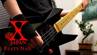 X Japan - "Rusty Nail"  (Bass Guitar Cover with Tab ベース弾いてみた)