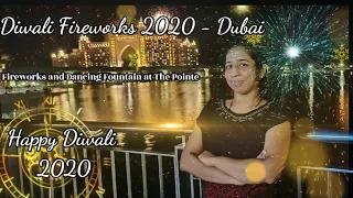 Diwali Fireworks 2020 - Dubai | Diwali Fireworks at THE POINTE | The Palm Fountain - Atlantis Dubai