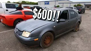 Copart $600 2003 VW Jetta TDI Turbo Diesel Reveal!!