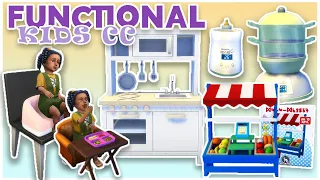 BOOSTER SEATS?! NEW FUNCTIONAL ITEMS FOR TODDLERS AND CHILDREN | The Sims 4 CC Showcase