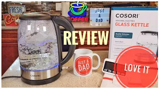 REVIEW COSORI Electric Kettle 1.7L Hot Water Boiler for TEA or Pour Over or Instant Coffee