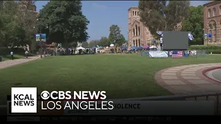 UCLA cancels classes after overnight violence