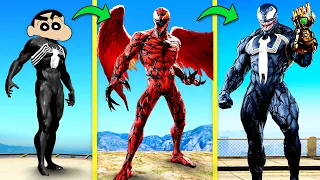 SHINCHAN Became GOD VENOM To Save MARVEL TEAM From DEMON VENOM in GTA 5 (GTA 5 MODS)  - THELOUDDUDE