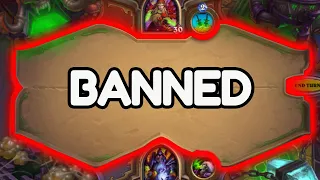 Hearthstone, but the board is BANNED