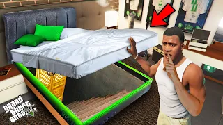 GTA 5 : I Found The Most Secret Underground Base Under Franklin's Bed.. (GTA 5 Mods)