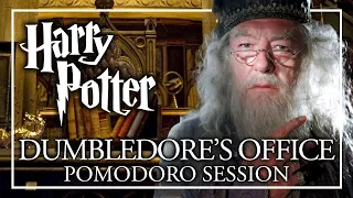 STUDY IN DUMBLEDORE'S OFFICE - Harry Potter Pomodoro Session - Harry Potter ASMR