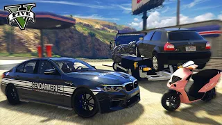 COURSE POURSUITE APRÈS AVOIR VOLÉ UNE AUDI S3 SUR UNE DÉPANNEUSE | GTA V RP MOD