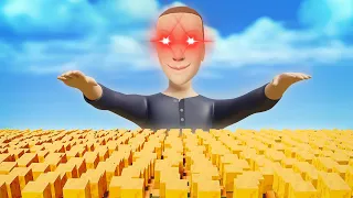 10,000 Villagers VS SuperMeme Disasters in Minecraft