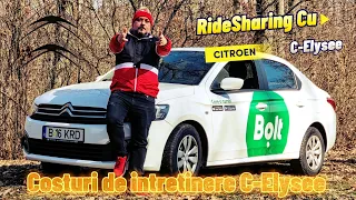 RideSharing cu Citroen C-Elysee si costurile lui de intretinere. #citroen #elysee #edib