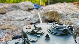 ▶RC TANK BATTLE◀ WW2 Edition♦ Panzer III Tank VS Sherman Jumbo Tank