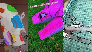 Dragon Puppet Crafts - Paper Dragon TikTok Compilation #130