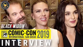 Black Widow Exclusive Interviews | Scarlett Johansson, David Harbour and More