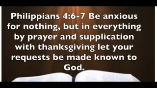 Philippians 4:6-7 - Be Anxious For Nothing - What Is Your Nothing?